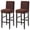 Deep Coffee, variant on Bar Stool Covers, Plaid Furniture Chair Seat Cover Stretch Barstool Slipcover Dining Chair Covers Machine Washable for Living Room