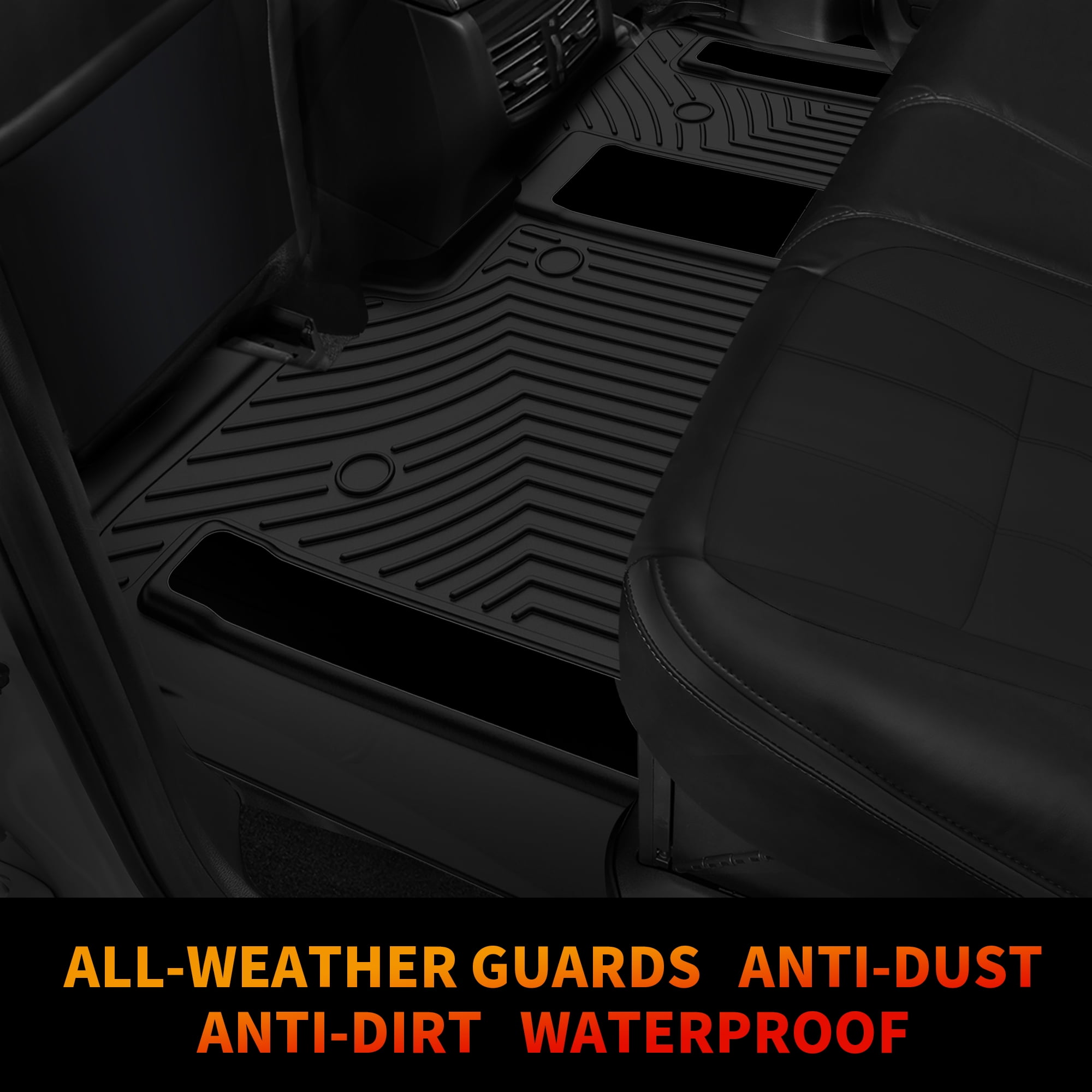 RVNI TPE Floor Mats Set For 2021-2023 Toyota Sienna 8 Seat 3D Heavy Duty All-Weather