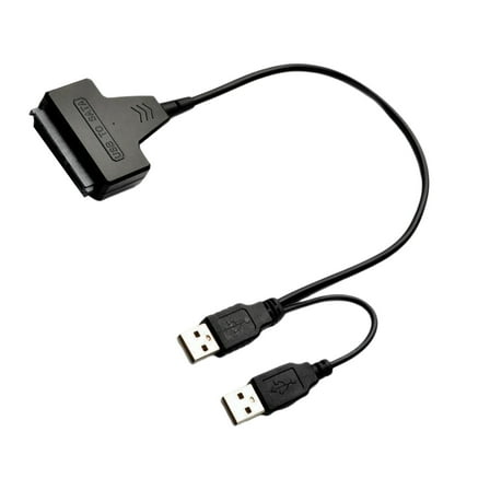 SATAs HDDs to USB Converters Cable with 12V Power Supply for Laptop Hard Drives Expansion, Plug and Play