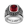 Freestyle Men's Sterling Silver Large Classic Class Ring, Personalized, High School or College Graduation