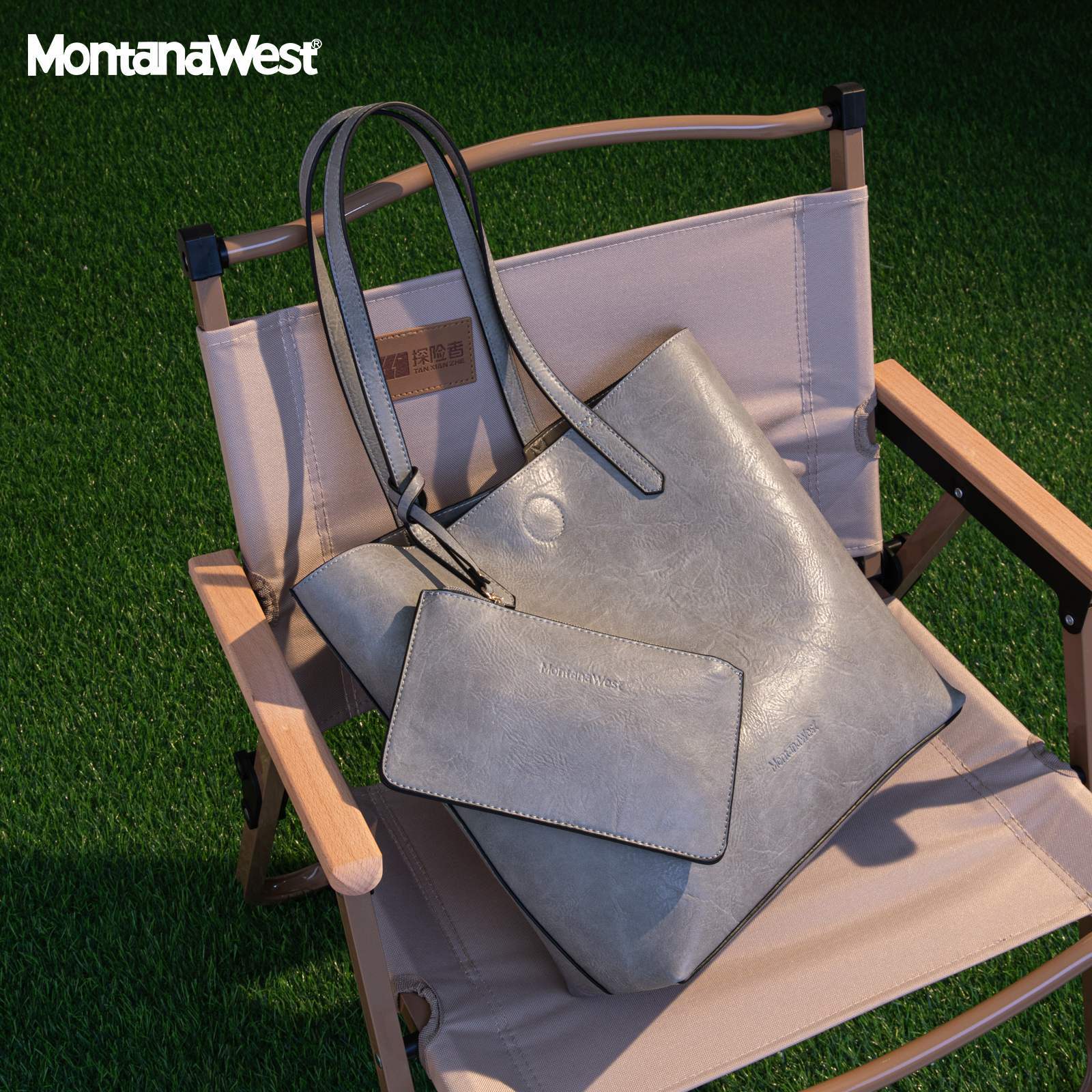 Montana West Tote Bag for Women Top Handle Purses and Handbags Soft Hobo, Light Grey