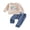 Navy Blue, variant on RUINIXCW Baby Boy 1st Birthday Outfits Letter Embroidery Crew Neck Sweatshirt Pants