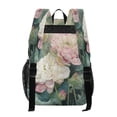 thumbnail image 3 of PVC Transparent Backpacks Clear Backpack for Travel and Outings Light Pink Lotus, 3 of 7