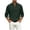 Army Green, variant on Mens Corduroy Henley Shirts Casual Lightweight Long Sleeve Pullover T-Shirt Beach Yoga Hippie Tops