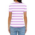 thumbnail image 5 of Xuyuer Print Fitted Pencil Top - Women's Casual Unstructured Round Neck Short Sleeve Shirt Matching Set for Office Chic Ensembles, Dinner Date Nights & Modern Separates Wardrobe Styling, 5 of 5