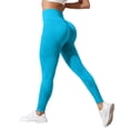 thumbnail image 2 of Domuza Celsior Anti Cellulite Compression 3D Leggings Women Butt Lifting High Waisted with Resistance Workout Yoga Pants Sky Blue XL, 2 of 5