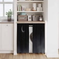 thumbnail image 6 of Night Stars Moon Kitchen Curtain for Berdoom Living Room Cafe 54 Inch Length, Modern Abstract Art Cloud Fog Tiers Curtains Light Filtering Drapes Rod Pocket Window Treatment 2 Panels 52"Wx54"L, 6 of 8