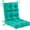 Teal, variant on Outdoor High Back Chair Cushion,Water Resistant Tufted Adirondack Rocking Chair Cushion with Ties,Replacement Seat Cushion for Patio Furniture,Teal