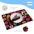 thumbnail image 3 of BaHomeck placemats Set of 4 Colorful Donuts With Sprinkles Cotton Linen rectangle Placemats for Kitchen Dining Table Indoor,Outdoor,18*12inch, 3 of 4