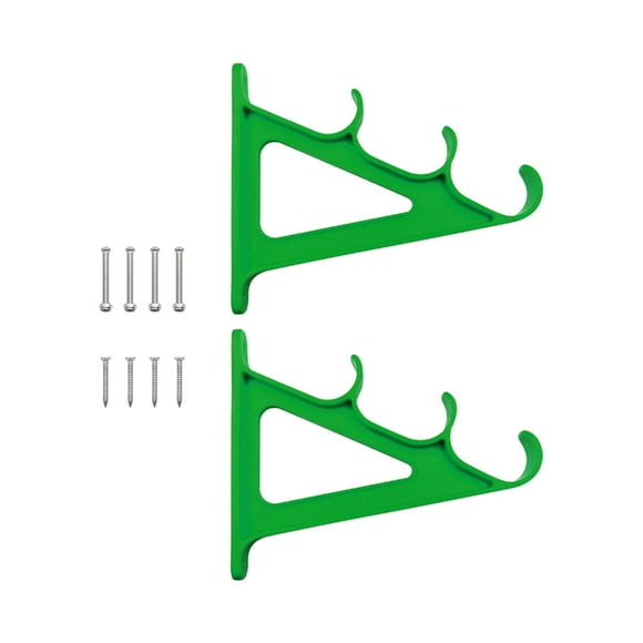 ZheElen 2 Pieces Fishing Rod Storage Rack Durable Practical for Wall Garage Door Car Green Green 20.5x17cm