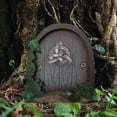 thumbnail image 2 of Moocorvic 3D DIY Garden Tree Doors Miniature Door Decoration Tale Mini Gift For Kids, 2 of 2