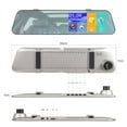 thumbnail image 3 of Danhjin the Recorder Car Dvr Mirror Video Recorder 1080P Screen Dashcam Lens Streaming Driving Recorder Rear View Camera Dash Cam Inch, 3 of 9