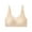 17-Beige, variant on YWDJ Sleep Bras for Women Plus Size Back Closures Comfortable Bras No Underwire Bras Wide Strap Full Coverage Push up Wrap Sleep Bras Padded Plus Size Comfortable Bras Comfy Bras Gray L