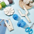 thumbnail image 5 of Wood Pom Pom Maker Kit Floral White 10.35~18.5x5.7~10.35x0.6cm 3pcs/set, 5 of 6