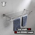 thumbnail image 3 of Avanities 26-in. W Round Stainless Steel Towel Bar In Brushed Stainless Steel Color AI-34559, 3 of 8