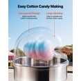 thumbnail image 5 of VEVOR Cotton Candy Machine Cover, Transparent Acrylic Dome Bubble Shield, Cotton Candy Machine Bubble Shield Compatible with 20.5in Cottons Candies Machines Bowl for Party,Shops, Bottom Groove Design, 5 of 9