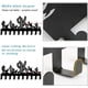 thumbnail image 4 of Llavero de metal con forma de cactus, decorativo, de codorniz, con 10 ganchos, organizador de pared de cactus negro, colgador de llaves, colgador para correa de perro, decoración de pared de cocina, 4 of 9