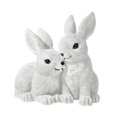 thumbnail image 2 of Estatua de conejo, decoración de Pascua, linda figura de animal ornamental hecha de resina, Blanco, 2 of 9