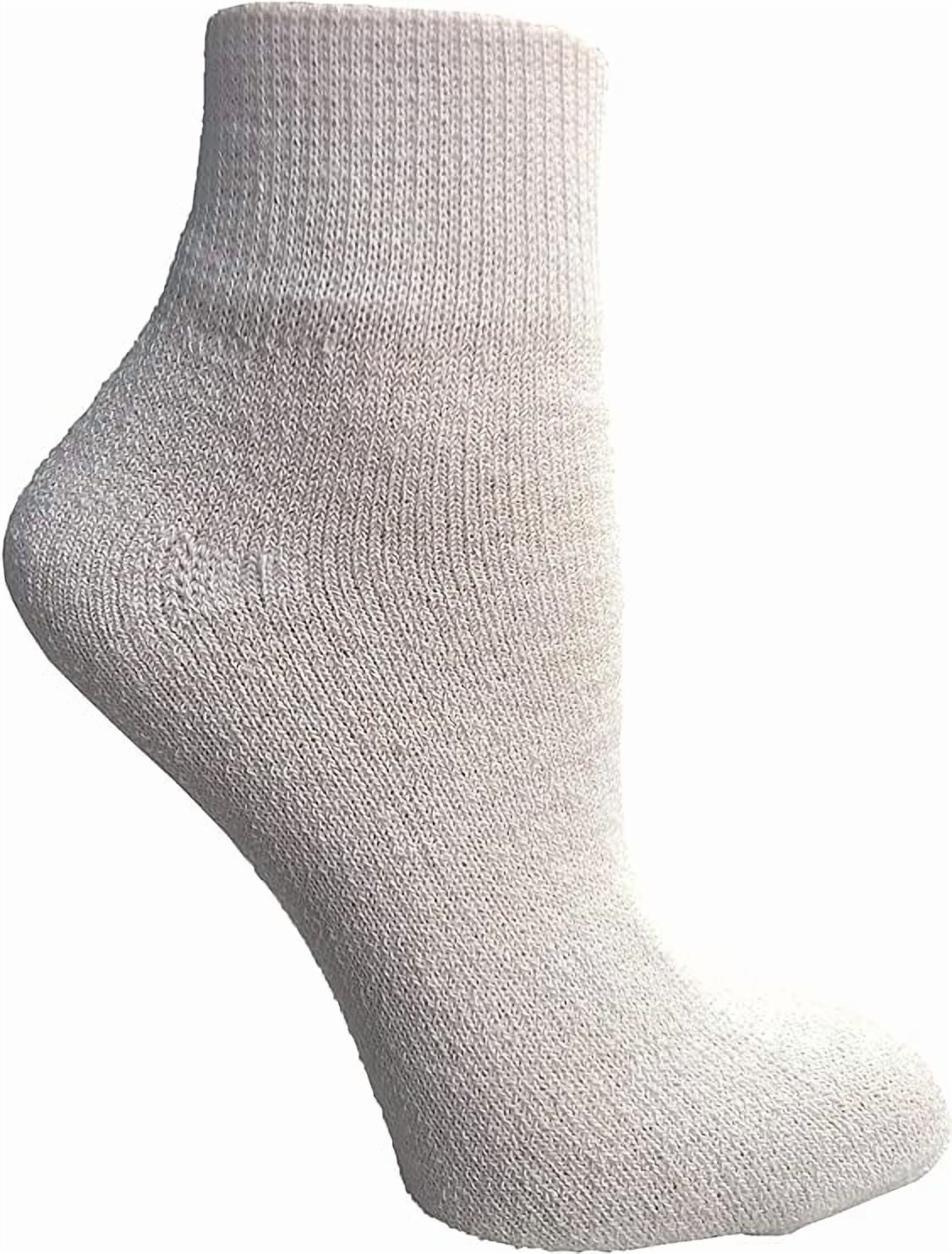 Yacht & Smith Mens & Womens Ankle Wholesale Bulk Pack Athletic Sports Socks (Womens 9-11 (Shoe size 5-10), 48 Pairs White)