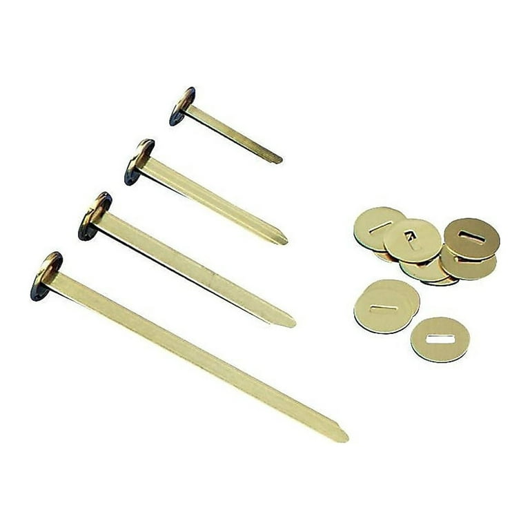 1.5 Brass Paper Fasteners, 5 Boxes of 100