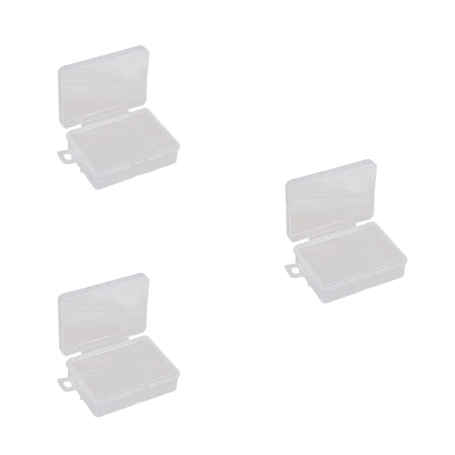 Toystoory Transparent Jewelry Box Portable Waterproof Hanging Leakproof Indoor Rings Lid Container Storage Pills Travel Case with Type1 NO1