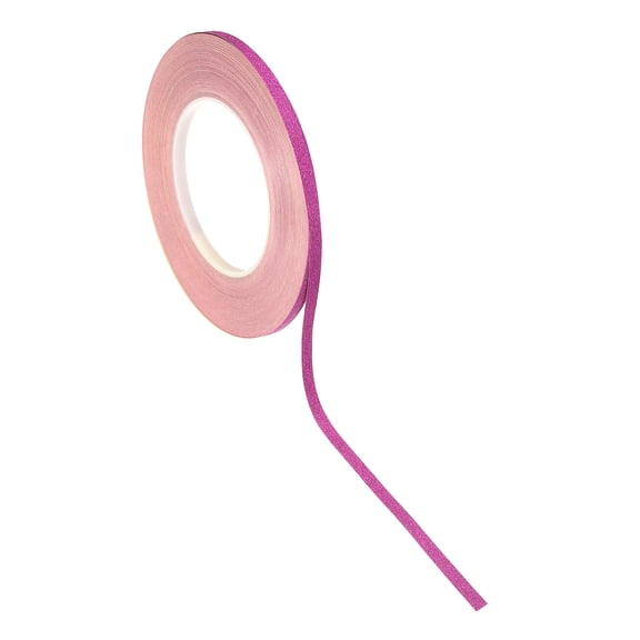 Uxcell 1 Rolls Glitters Washi Tape, 0.2 Inch x 55 Yards Sparkling Decorative Washi Tape Self Adhesive for DIY Crafts, Gift Wrapping, Scrapbook, Party Decorations, Purple