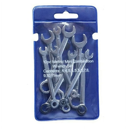 

10Pcs Mini Wrench Dual Heads Offset Ring Spanner Tools Spanner Combination Key 4-11mm Wrenches Hand Set