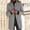Grey, variant on DuoJiaJ Women's Autumn Winter Vintage Solid Color Button Up Stand Collar Wool Coat Womens Puffer Coat Black L