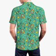 thumbnail image 3 of Balery Funny Animals in Jungle Printed Men’s Short Sleeve Polo Shirt, Midweight Men's Shirt,Golf Polo shirts -Large, 3 of 8