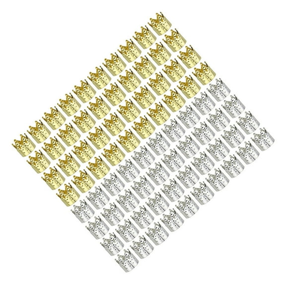LEORX 80Pcs Thin Bendable Hair Cuffs Made of Iron for Dreadlocks Hair Braiding Assorted Color