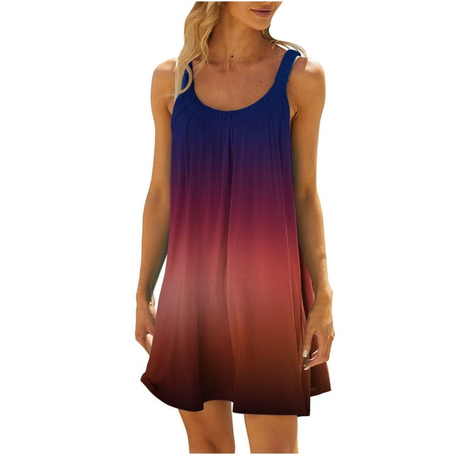 Birdeem Robe Décontractée pour Femmes Grande Taille à Imprimé, Col Rond, Manches Courtes, Coupe Ample, Longueur Genou
