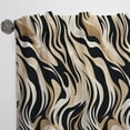 thumbnail image 3 of Designart "Zebra Stripes In Mocha II" Abstract Room Darkening Curtain Single Panel, 3 of 6