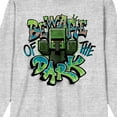 thumbnail image 2 of Minecraft Beware Of The Dark Men's Athletic Heather Long Sleeve Shirt-Large, 2 of 3