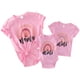 thumbnail image 1 of Gibobby Blusas Elegantes Ropa Camiseta de bebé Trajes familiares cortos Niñas y camisa a juego de verano Mamá Casual Rainbow T Me Blusa Tops Manga de niños para niñas pequeñas （Rosa， 5-6 Años), 1 of 5