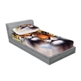 thumbnail image 2 of Ambesonne Mandala Fitted Sheet & Pillow Sham Set, Wildlife Savannah Animals, Twinxl, Multicolor, 2 of 2
