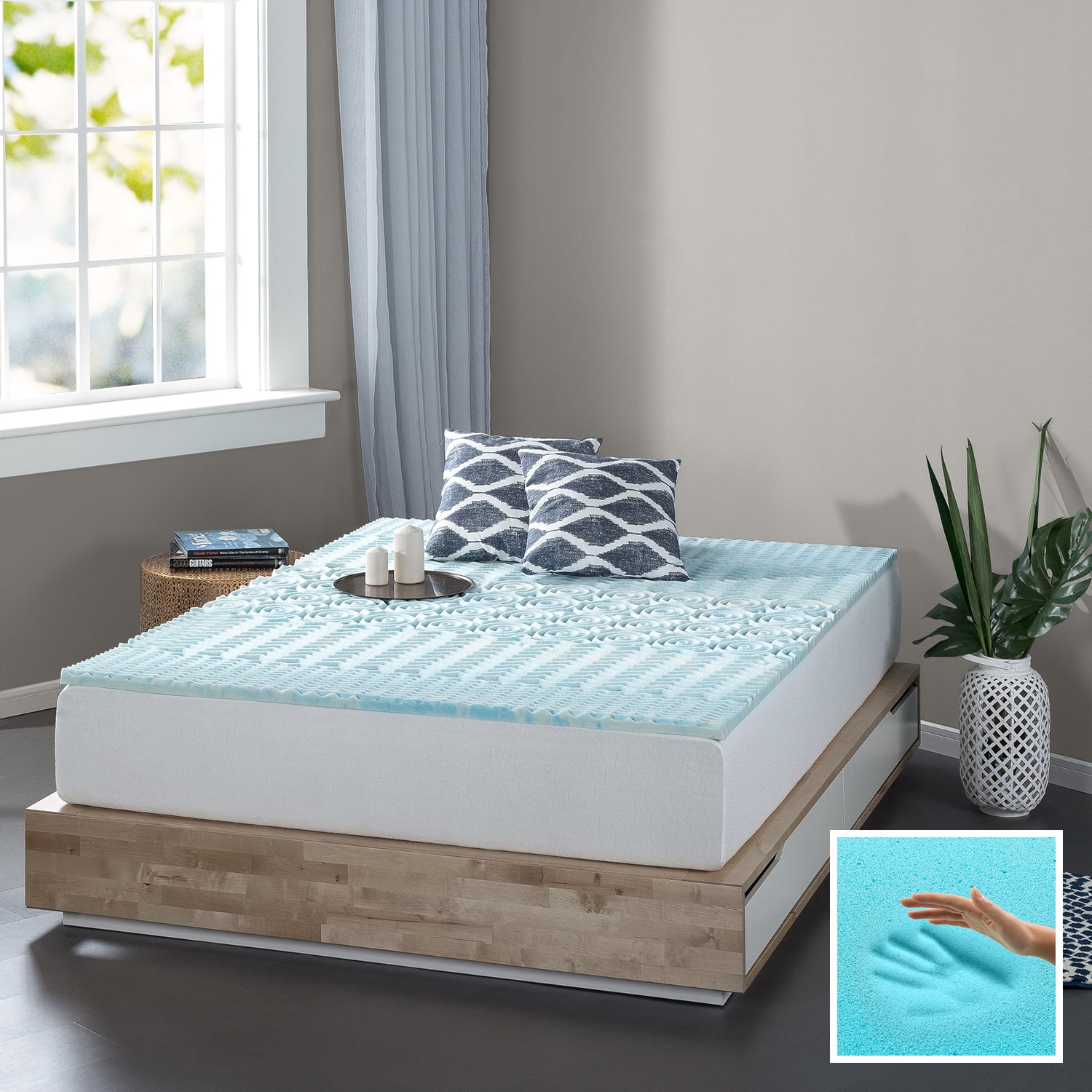 Mypillow 2 Mattress Topper King Size Walmart Com Mypillow 2 Mattress Topper King Size Walmart Com