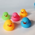 thumbnail image 4 of Mini juguetes de baño de patito que juega con agua, patito de vinilo para bebé, juguetes educativos para niños, 4 of 5