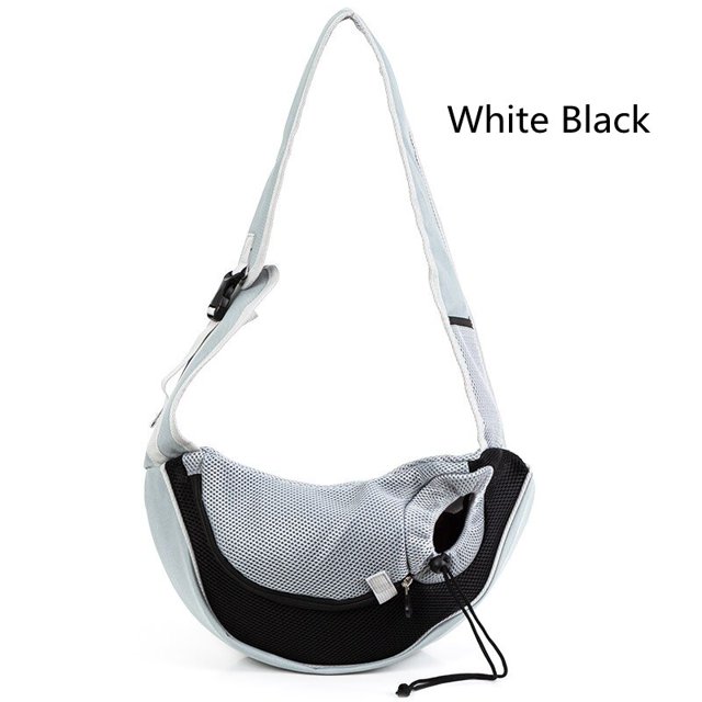 Portador de cachorros S/L para viajes al aire libre, bolso de hombro para perros, bolso de malla Oxford de un solo cabestrillo, bolso de mano cómodo, bolso transpirable para gatos Tan Jianjun unisex