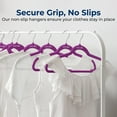 thumbnail image 3 of SereneLife 30 Pack Velvet Hangers - Non-Slip, 360 Swivel Hook - Ultra-Thin, Lightweight, Space Saving for Shirts, Sweaters, Hoodies, Kids Clothes & Dresses, 3 of 7