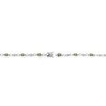 thumbnail image 4 of Gem Stone King 925 Sterling Silver Green Peridot and Round White Lab Grown Diamond Tennis Bracelet for Women (3.04 Cttw, Gemstone Birthstone, Oval 6X4MM, 7.25 inches), 4 of 4
