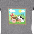 thumbnail image 3 of Inktastic Farm Animals with Cow, Chick and Pig Boys or Girls Baby Bodysuit, 3 of 4