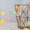 thumbnail image 2 of 1.6m 10 LEDs Cracked Star Shape String Lights Rope Lamp for Christmas Party Festival Birthday without Battery, 2 of 8