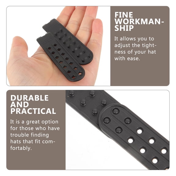 10 Pairs Adjustable Plastic Hat Extenders for Caps, Lightweight and Comfortable Cap Accessories, Portable and Easy to Use