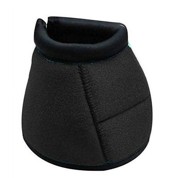 Showman Elite Equine Bell Boots (Black, Small)