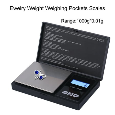 Mini Pockets Grams Scale 100g X 0.01g Weighting Scale for Jewelry with LCD Display
