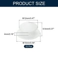 thumbnail image 2 of 10pcs Hole Plug 1/2 Inch (12mm) Button Plugs Fit for 8mm Hole, Snap in Locking Hole Tube Plug Gel, White, 2 of 6