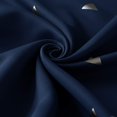thumbnail image 3 of Cortinas opacas Deconovo con ojales en la parte superior, con estampado triangular y aislamiento térmico, azul marino, 96 cm de ancho x 213 cm de largo, 3 of 7