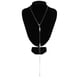 thumbnail image 5 of Conjunto de collar francés con perlas de imitación, cadena vintage con incrustaciones y flecos, 5 of 8