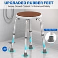 thumbnail image 3 of KEKOY Adjustable Shower Stool, FSA/HSA Eligible Bath Stools for Inside Shower Anti-Slip Round Plastic Upgraded Bathroom Seats,Tool-Free Bath Chairs for Seniors, 3 of 10