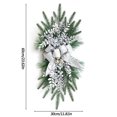 thumbnail image 3 of Christmas Artificial Swags, 23.6" Xmas Cordless Stairway Swag Teardrop Trim Wreath Door Stair Garland Christmas Swags for Indoor Outdoor Home Decor, 3 of 8